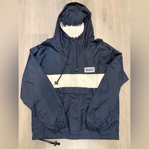 Vintage Walt Disney World Navy Windbreaker 1/4 Zip Jacket - Men’s Large